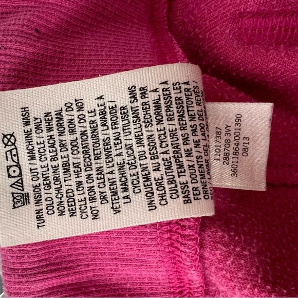 Victoria secret pink pants velour velvet pockets on bum pink with sparkly sequin - Picture 12 of 13